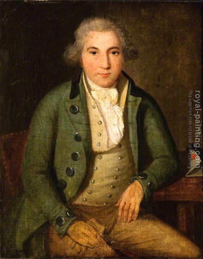 David Allan : Portrait of a young man in a green jacket